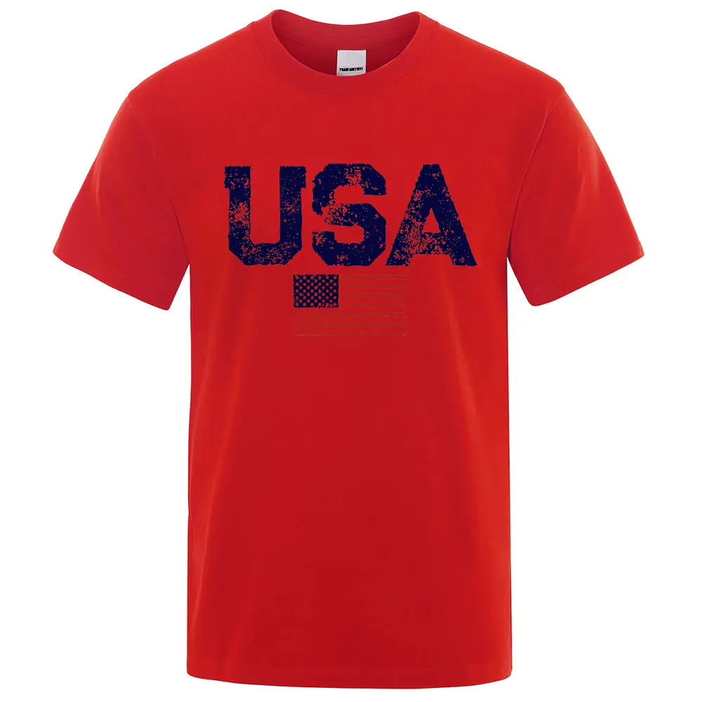 Retro Stars & Stripes Cotton Tee