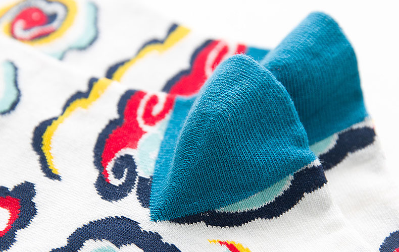 Modern Geometric Cotton Socks