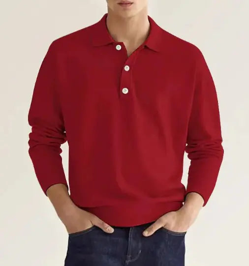 Men's V-Neck Spring Polo