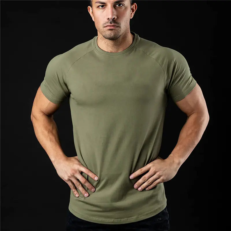 Men's Essential Fitness Tee in Solid Colors