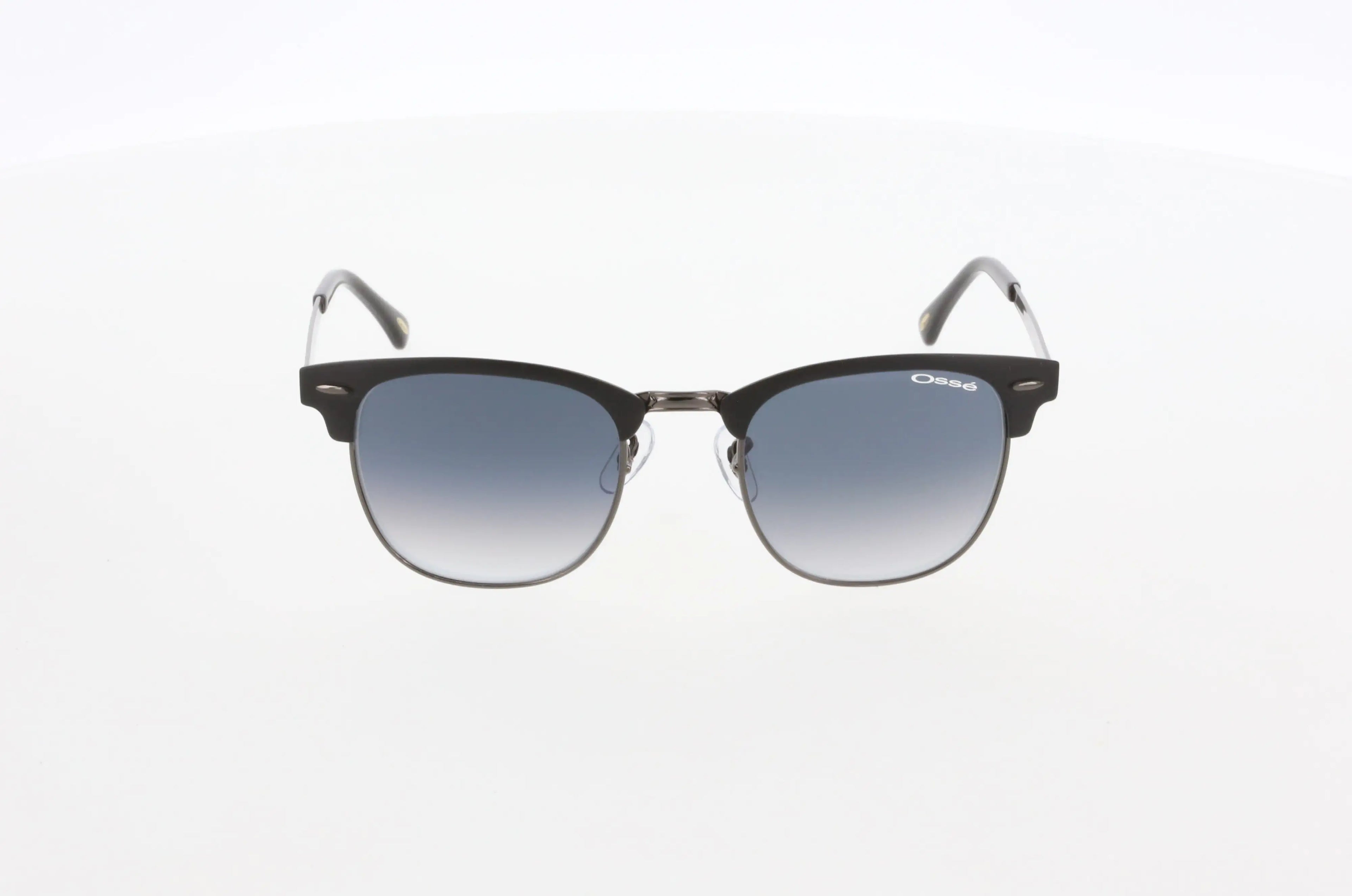 Osse Black Geometric Sunglasses