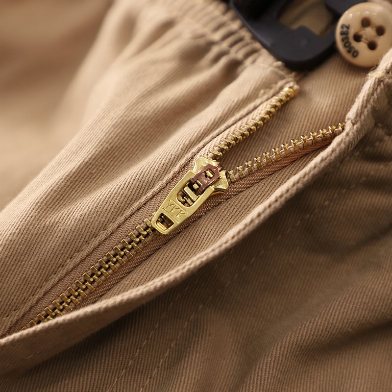 Modern Cotton Buckle Trousers for Men