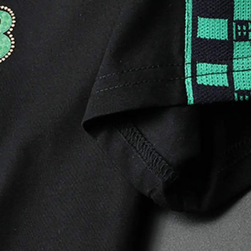 Rhinestone Accent Summer Tee for Men