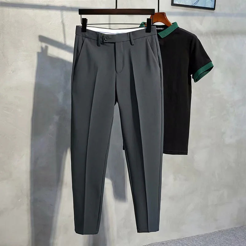 Slim-Fit Ankle Pants