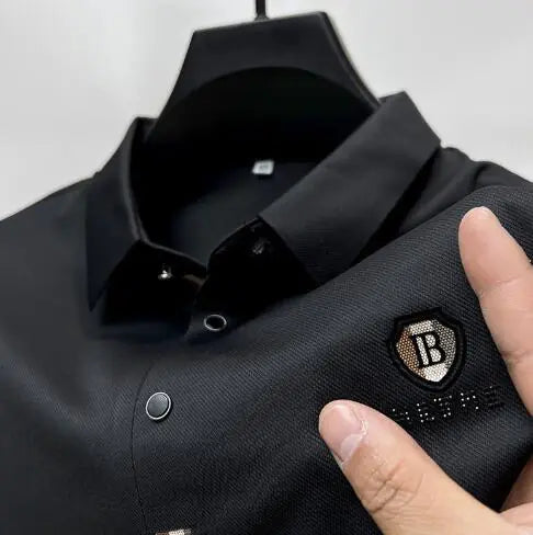 Polo Shirt - High-Quality Ice Silk Short Sleeve (Single)