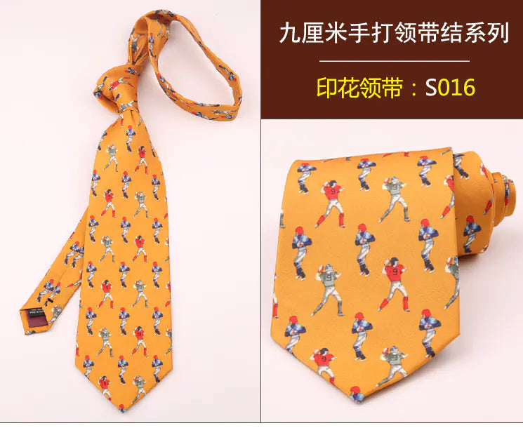 Retro Floral Elegance 9CM Tie