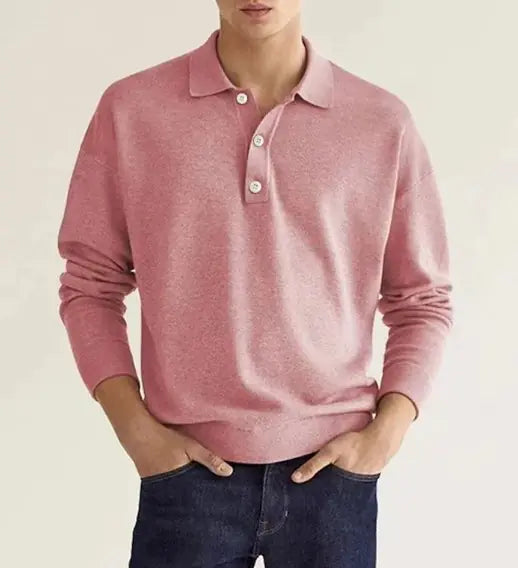 Men's V-Neck Spring Polo