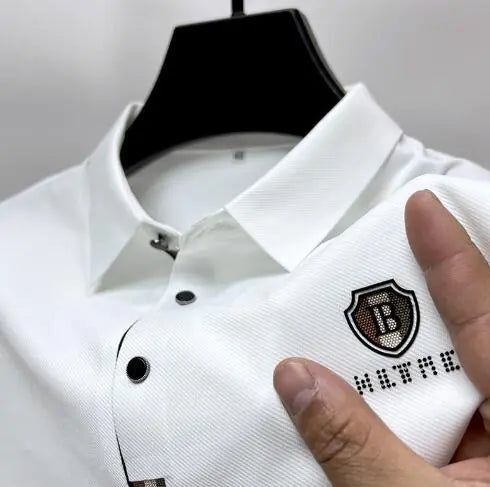 Polo Shirt - High-Quality Ice Silk Short Sleeve (Single)