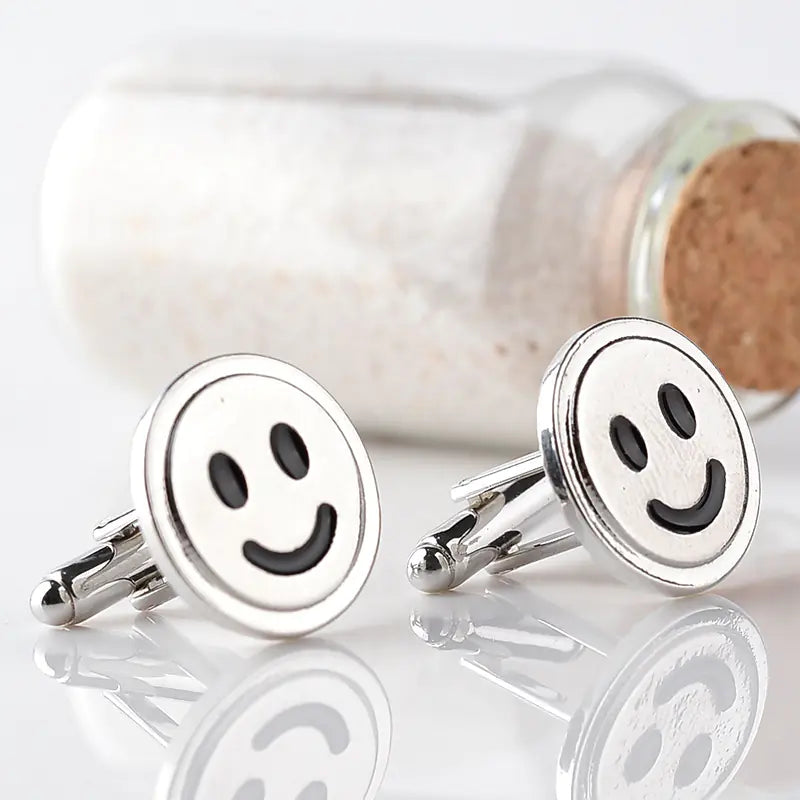 Smiley Cufflinks for Dress Shirts