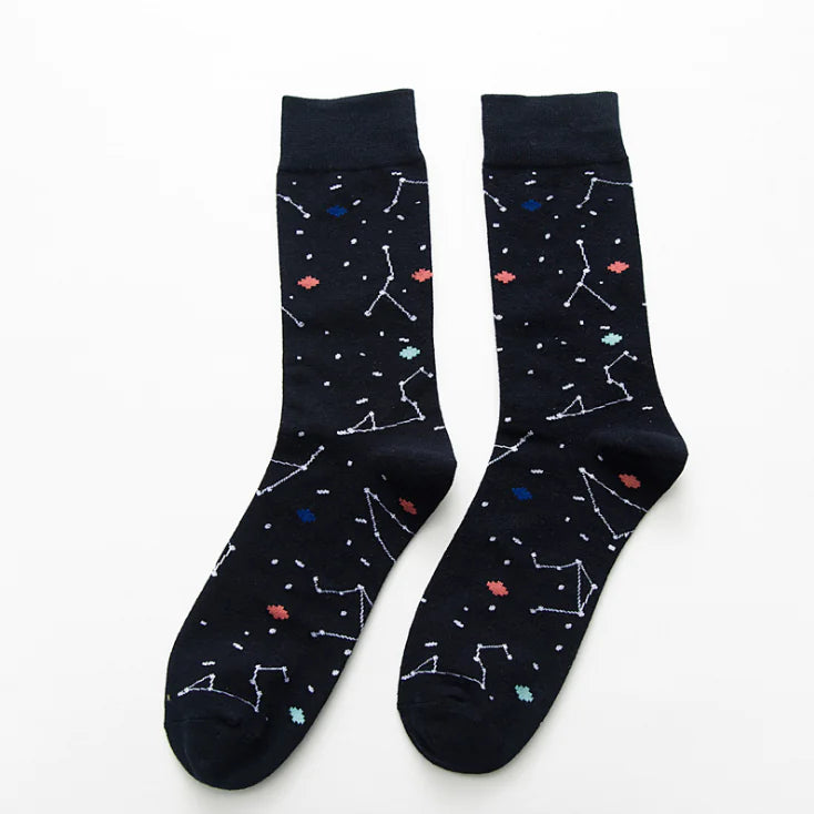 Modern Geometric Cotton Socks