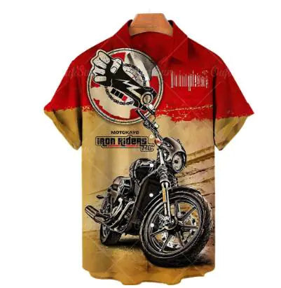 Men's Retro Patterned Hawaiian Shirts