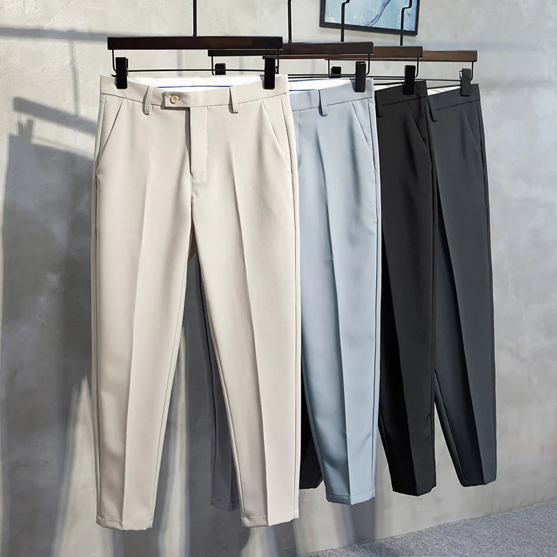 Slim-Fit Ankle Pants