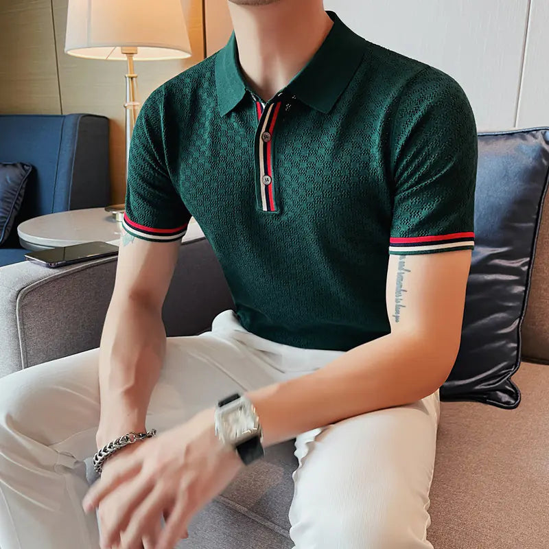 Men's Summer Silk Polo