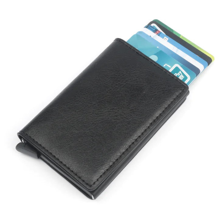 Sleek Card Wallet with Aluminium Protector