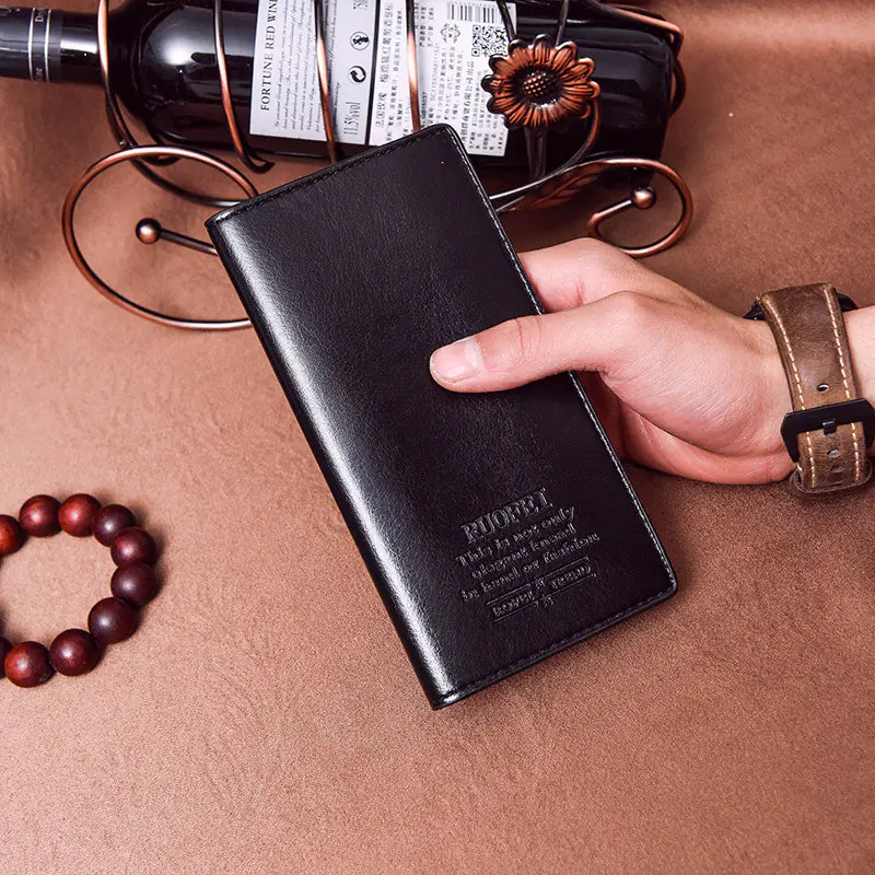 Slim Long Wallet - Vintage Style