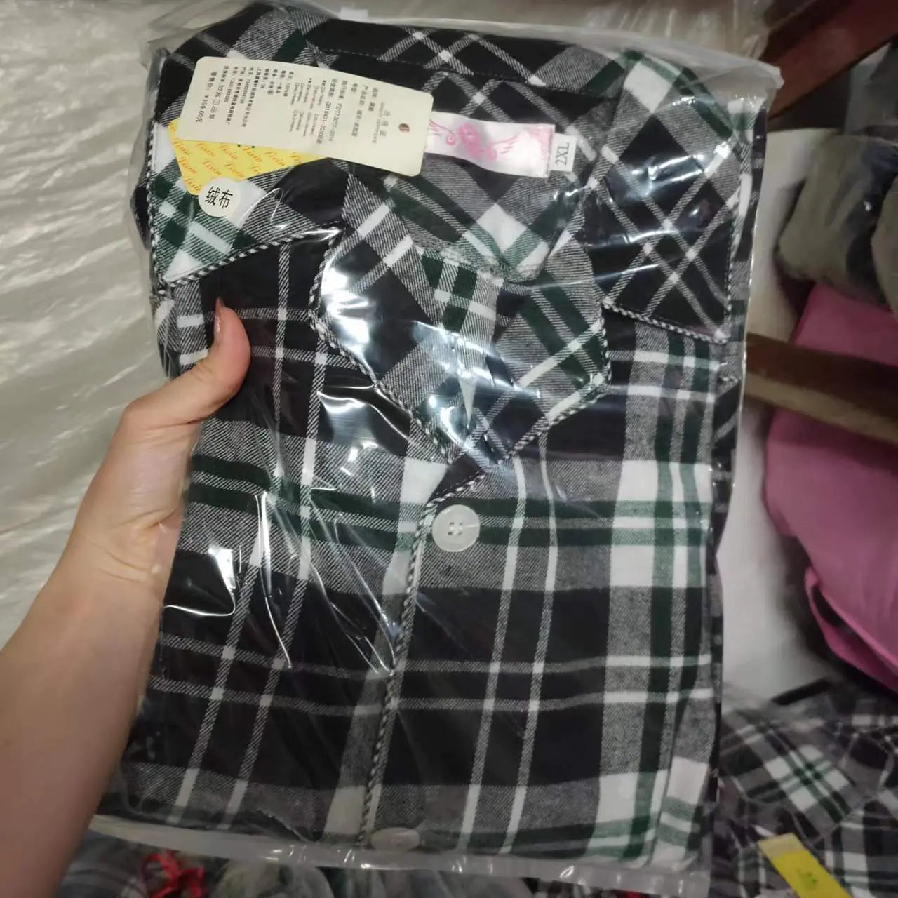 Men's Warm Flannel Pajama Suit