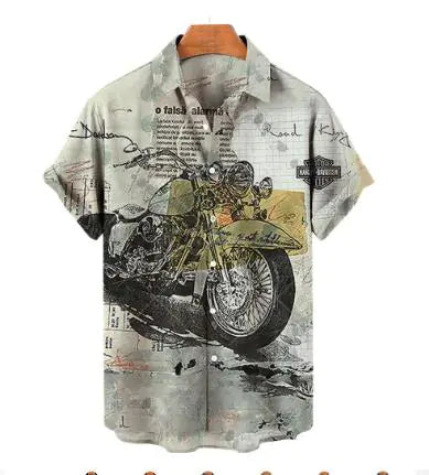 Men's Retro Patterned Hawaiian Shirts