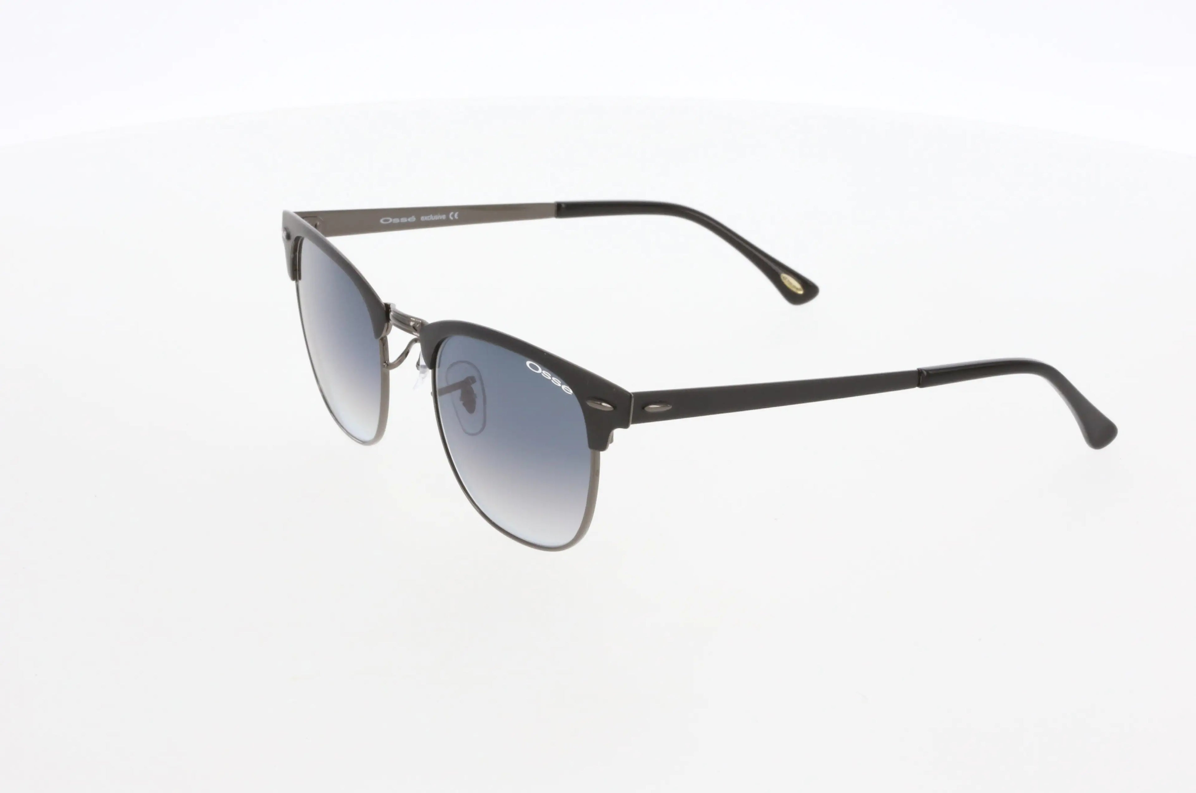 Osse Black Geometric Sunglasses