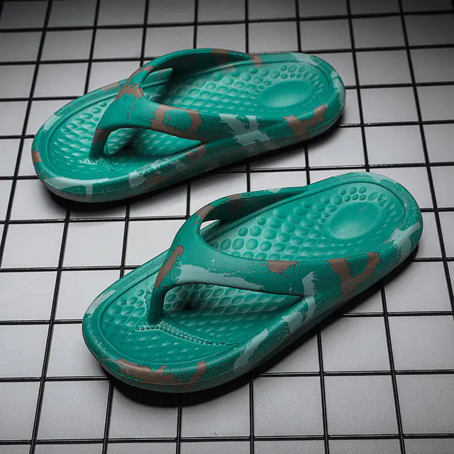 Men's Cushioned Beach & Home Flip Flops