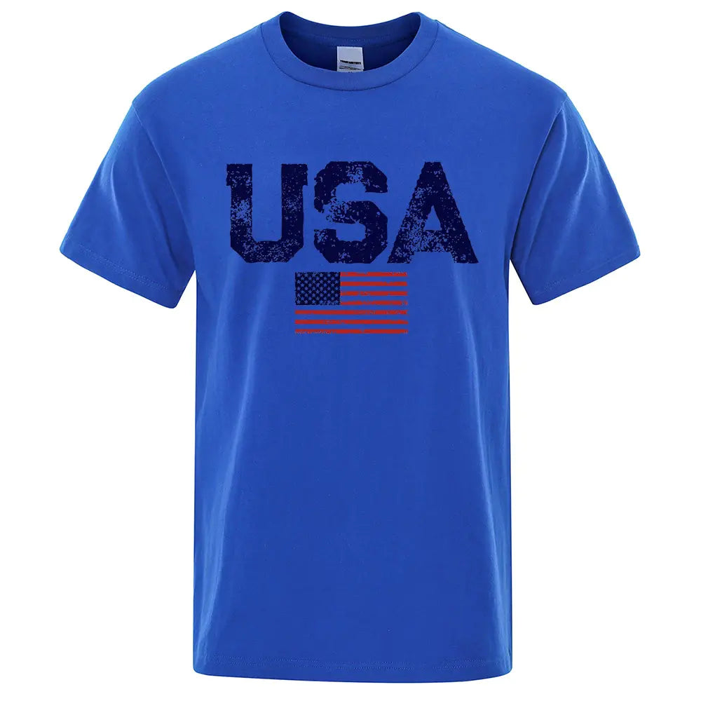 Retro Stars & Stripes Cotton Tee