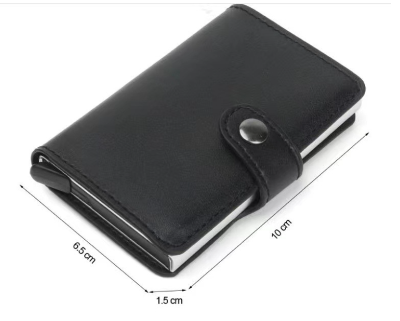 Sleek Card Wallet with Aluminium Protector