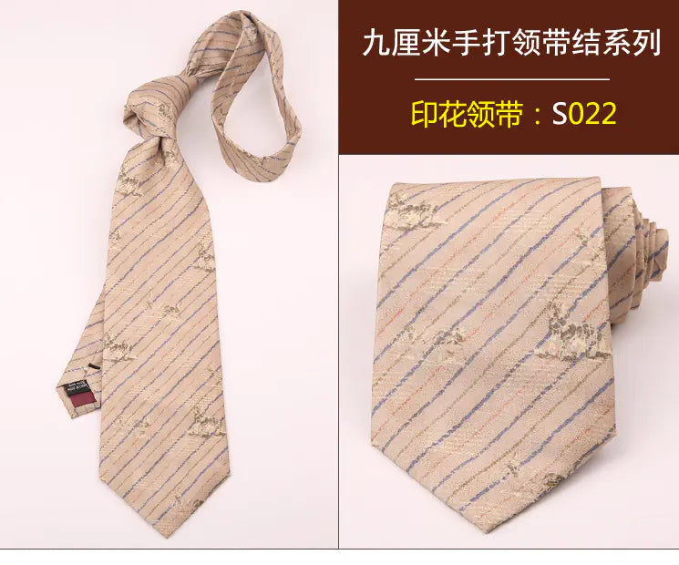 Retro Floral Elegance 9CM Tie