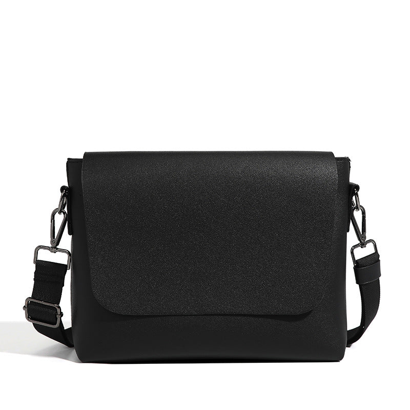 Sleek PU Leather Messenger Bag