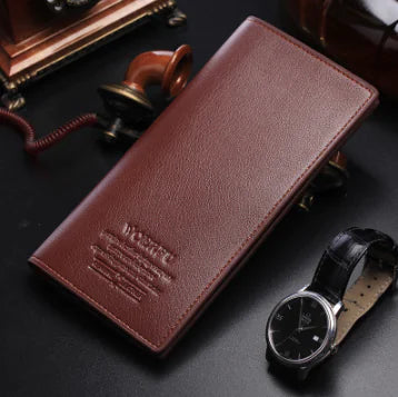 Slim Long Wallet - Vintage Style