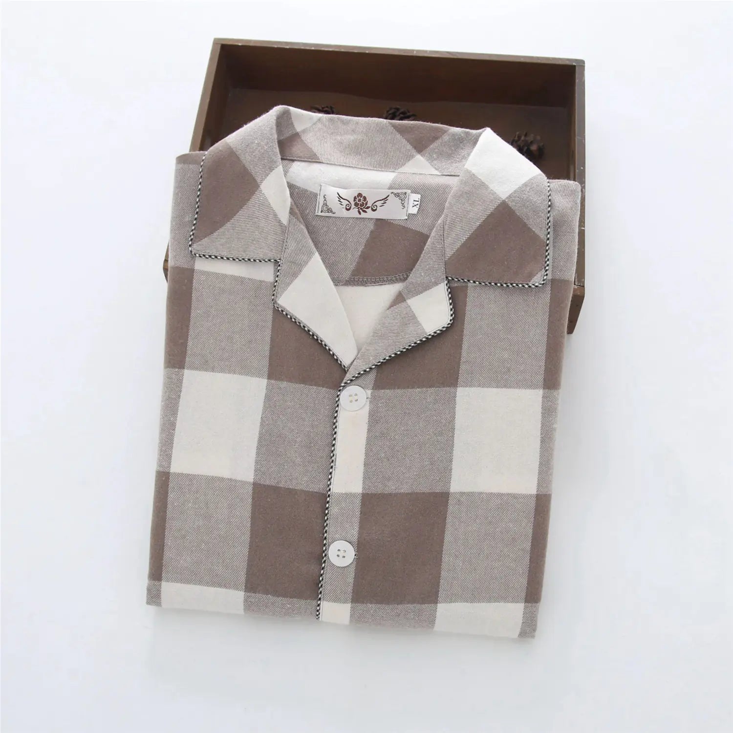 Men's Warm Flannel Pajama Suit