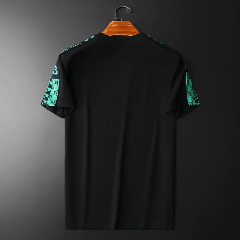 Rhinestone Accent Summer Tee for Men