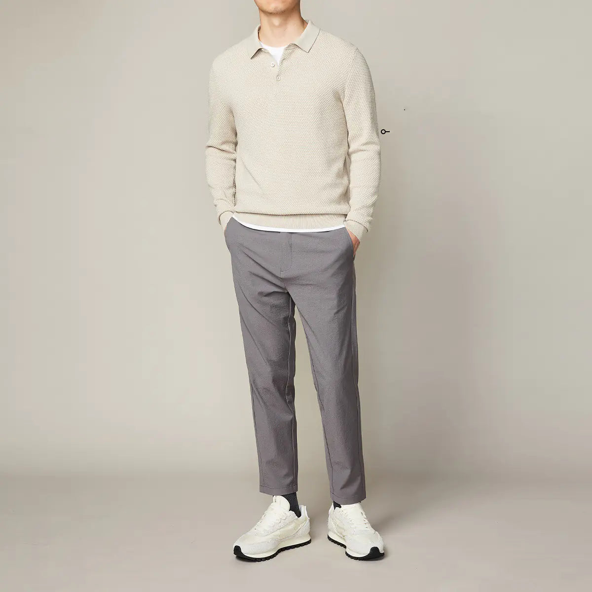 Men's Classic Cotton Knit Polo - Simple Elegance