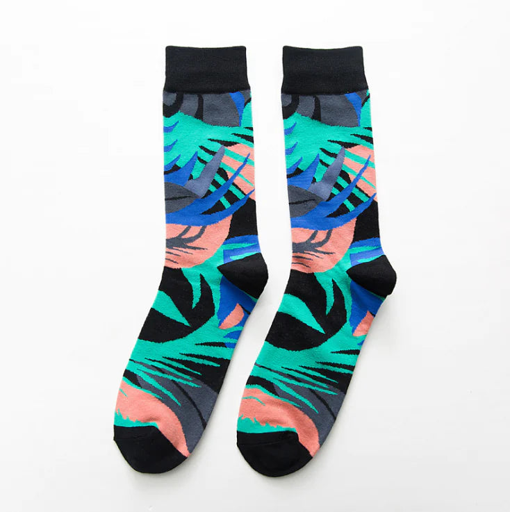 Modern Geometric Cotton Socks