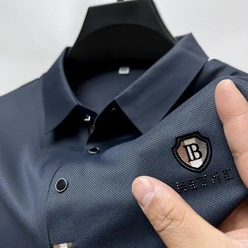 Polo Shirt - High-Quality Ice Silk Short Sleeve (Single)