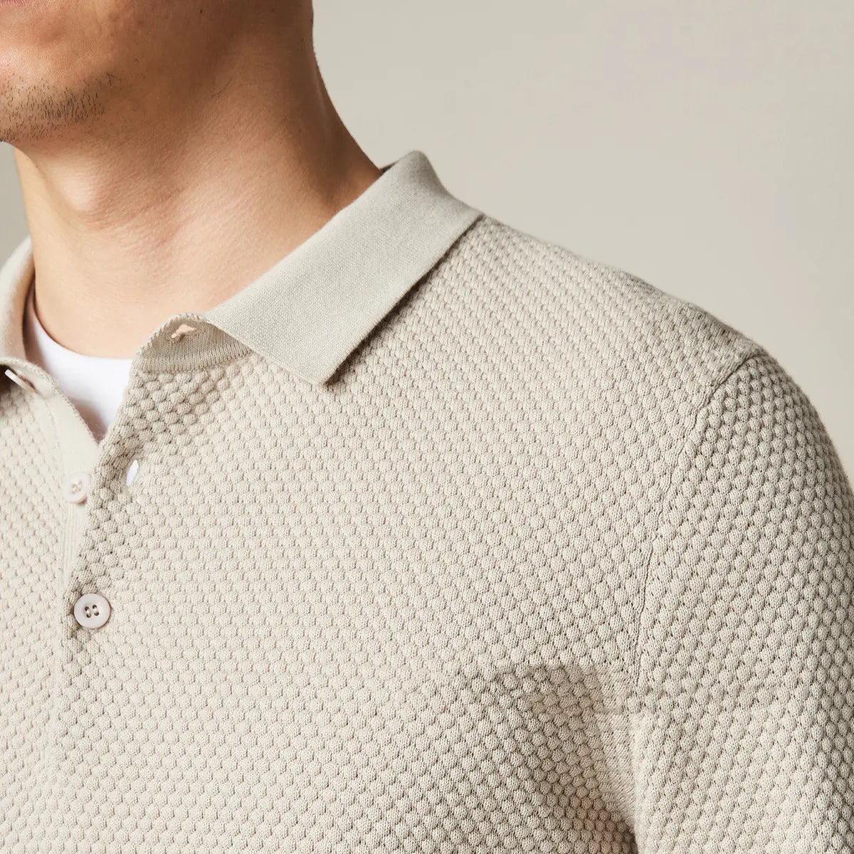 Men's Classic Cotton Knit Polo - Simple Elegance