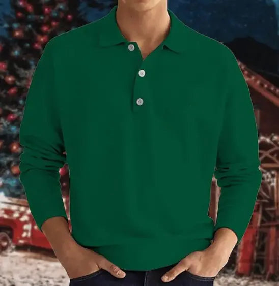 Men's V-Neck Spring Polo
