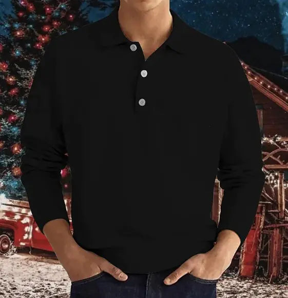 Men's V-Neck Spring Polo