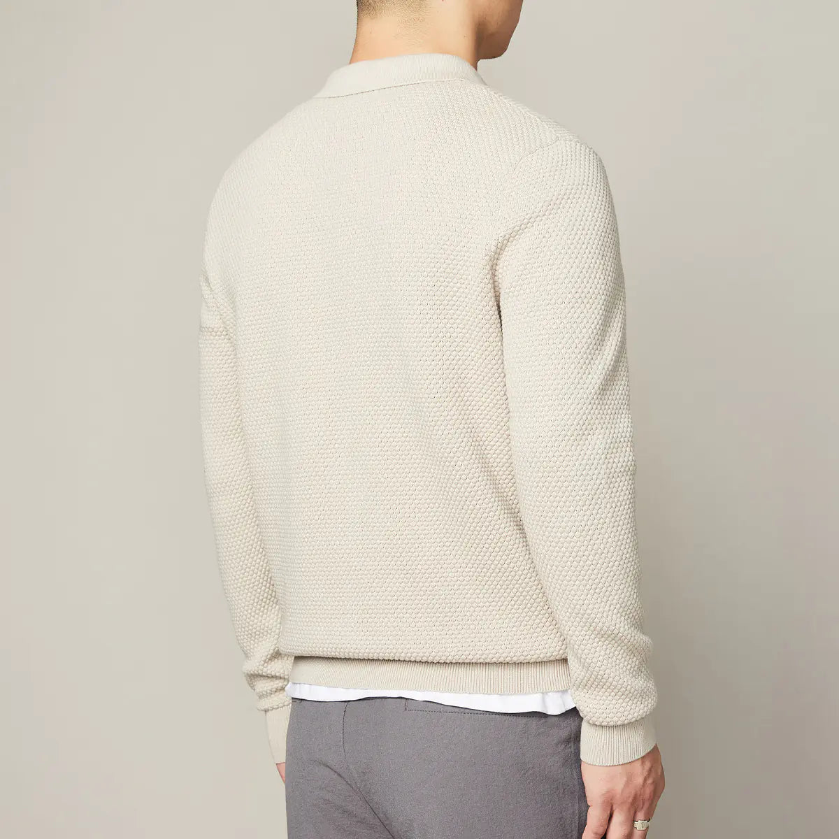 Men's Classic Cotton Knit Polo - Simple Elegance