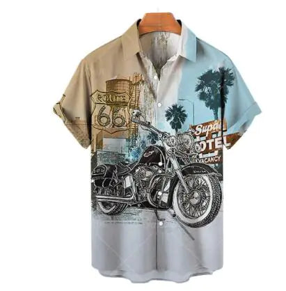 Men's Retro Patterned Hawaiian Shirts