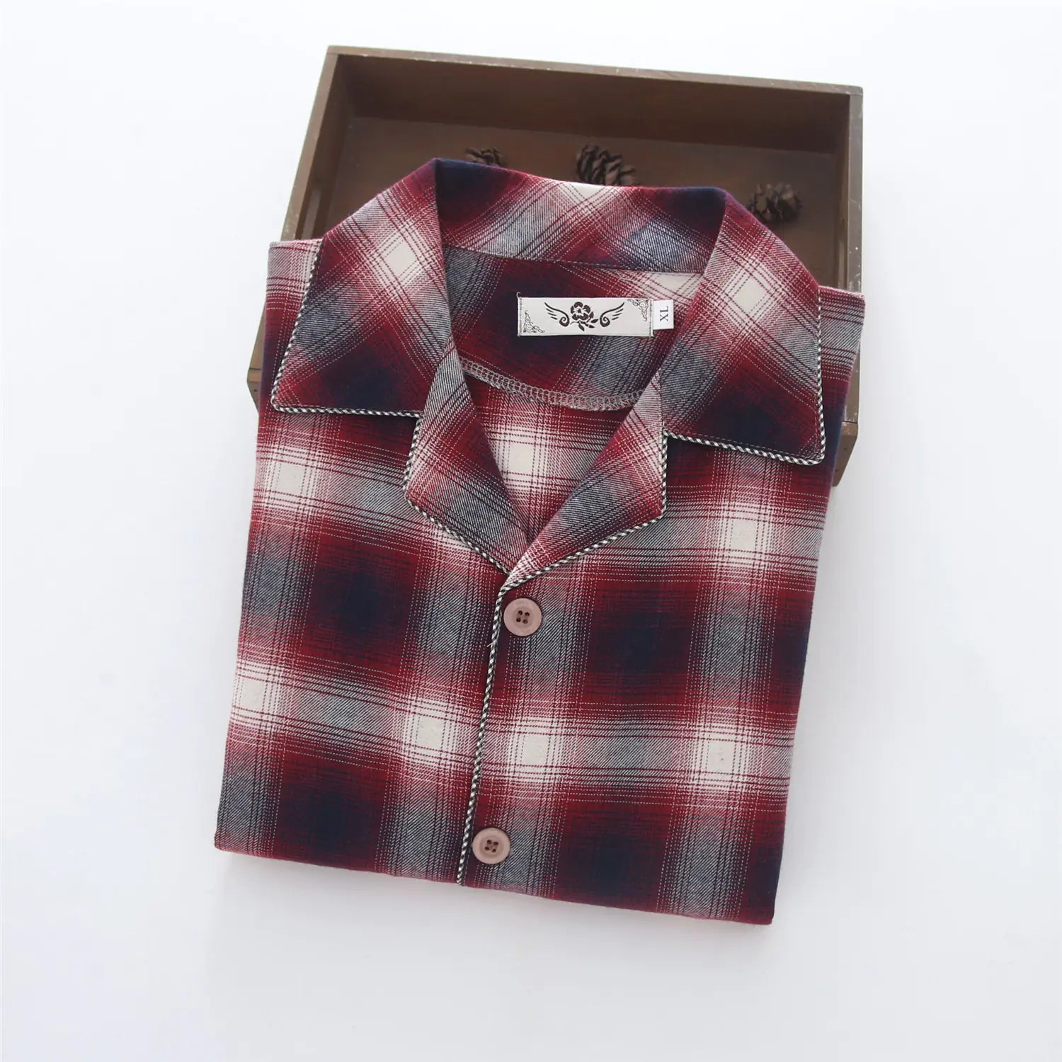 Men's Warm Flannel Pajama Suit