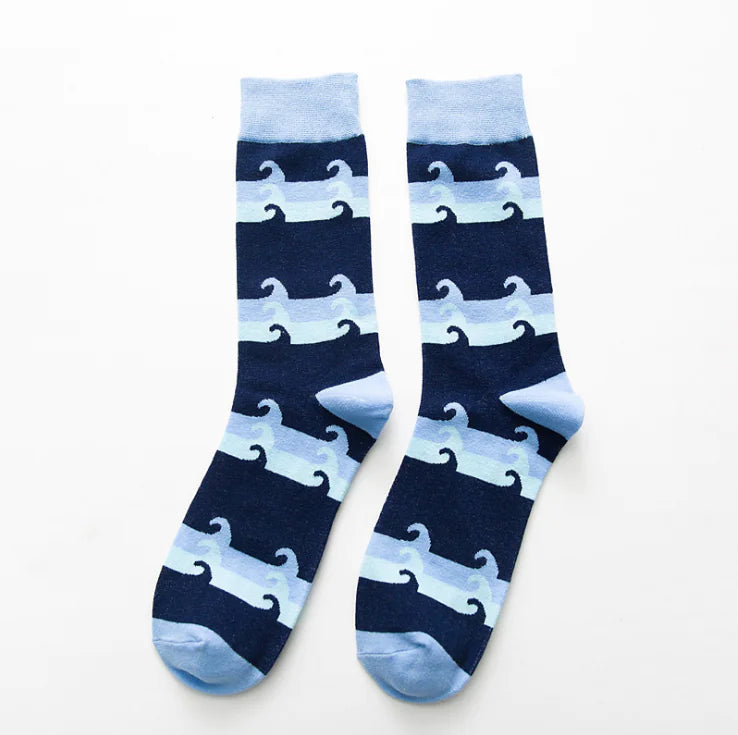 Modern Geometric Cotton Socks