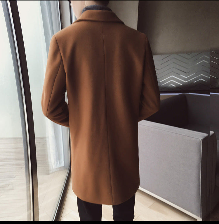 Classic Mid-Length Wool Coat