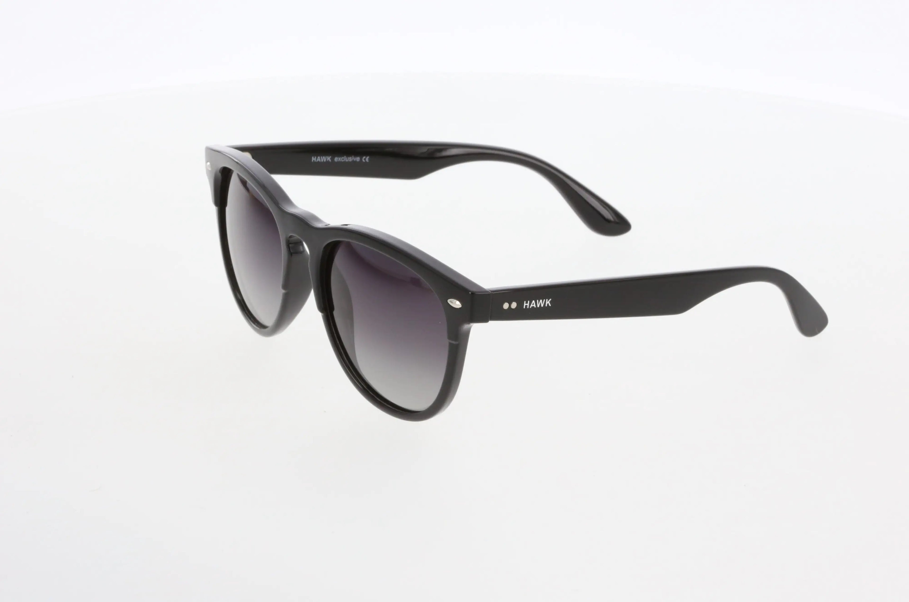 Hawk Geometric Black Sunglasses