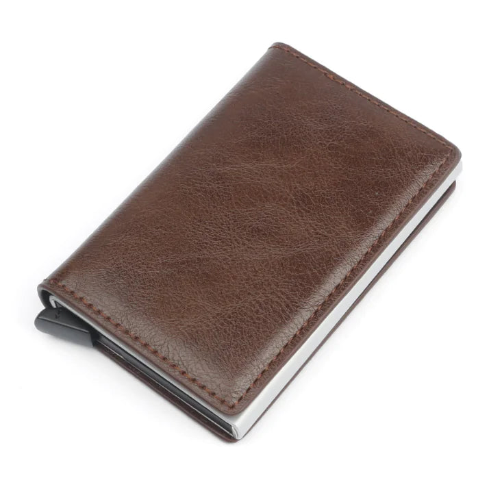 Sleek Card Wallet with Aluminium Protector