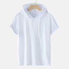 Men's Plus Size Summer Hoodie-Tee