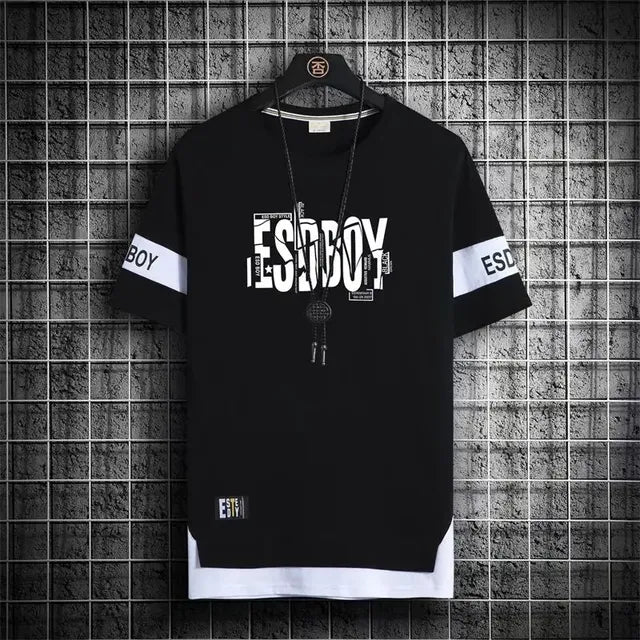 Harajuku Summer Graphic Tees for Men