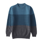 Colorblock Wool Sweater