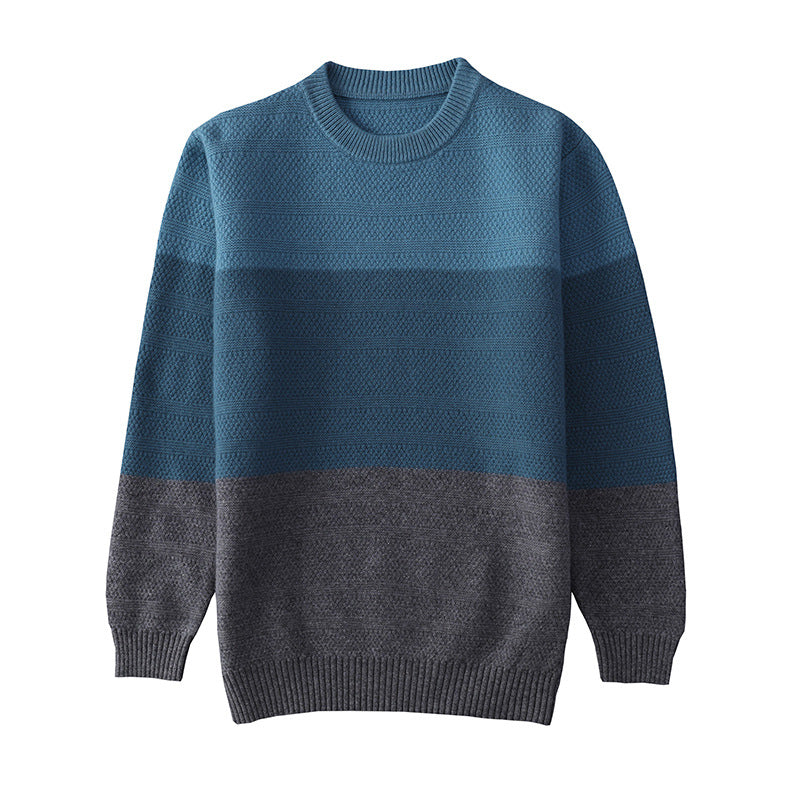 Colorblock Wool Sweater