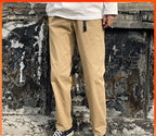 Modern Cotton Buckle Trousers for Men