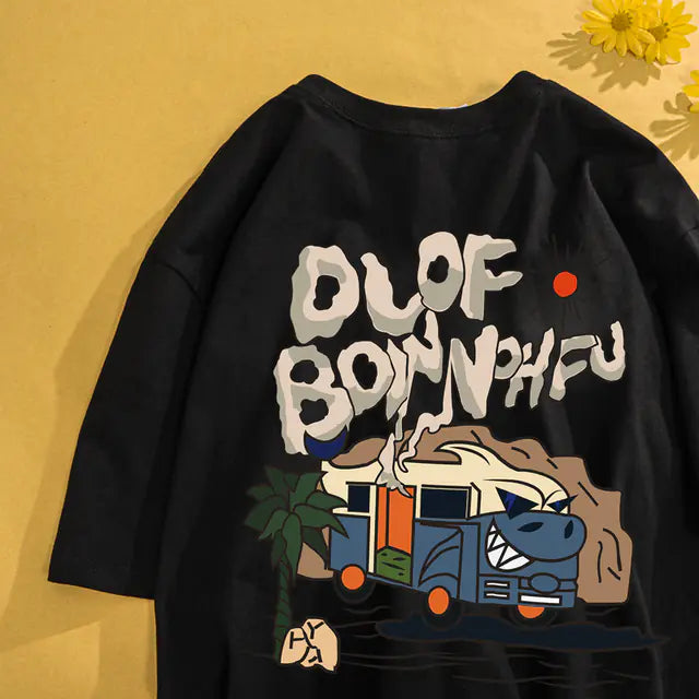 Men's Retro Chic Cartoon Tee