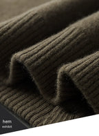 Classic Wool Polo Cardigan for Men